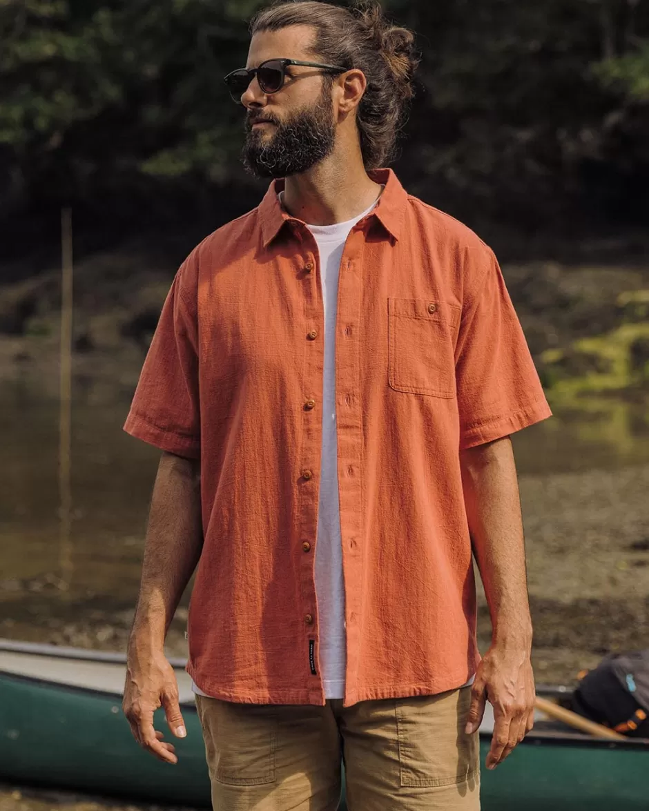 Passenger Shirts | Men's Outlet | Chill Textured Short Sleeve Shirt