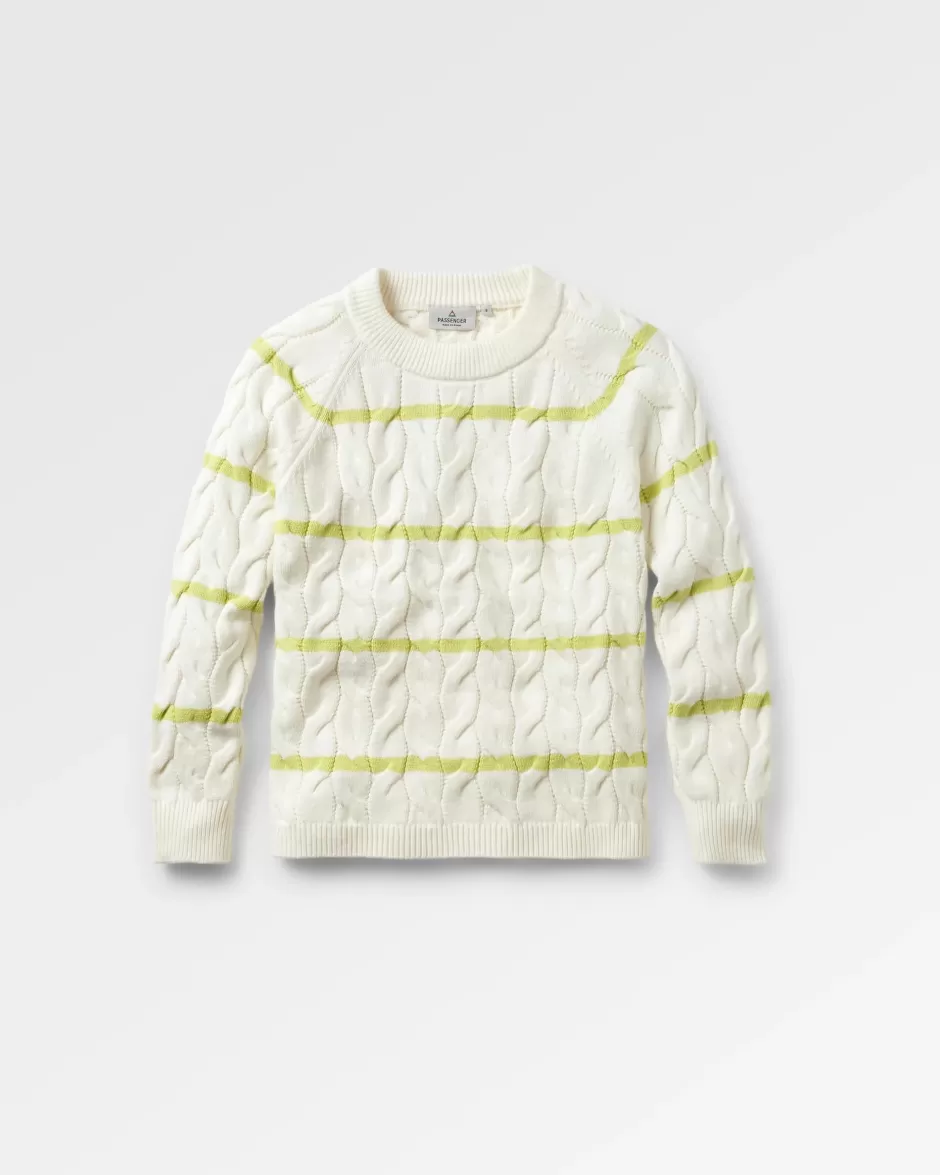 Women Passenger Knitwear | Winter Road Trip Essentials | Comfort Stripe Organic Knitted Jumper