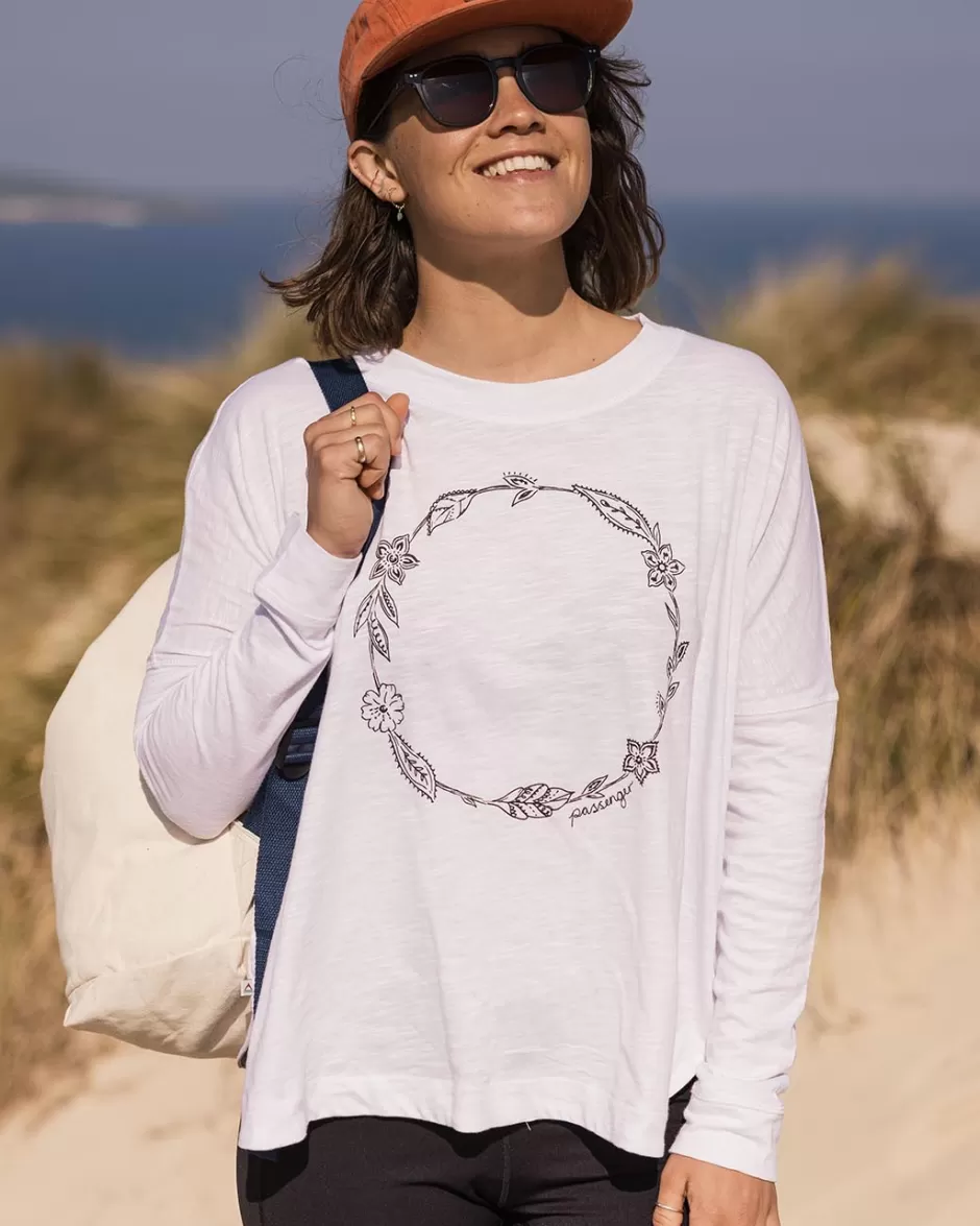 Women Passenger Tops & T-Shirts | Women's Outlet | Daisy Chain Recycled Cotton LS T-Shirt