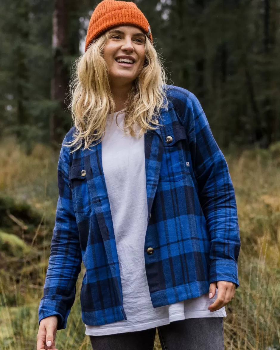 Women Passenger Shirts | Women's Outlet | Harmony Organic Cotton Check Shirt