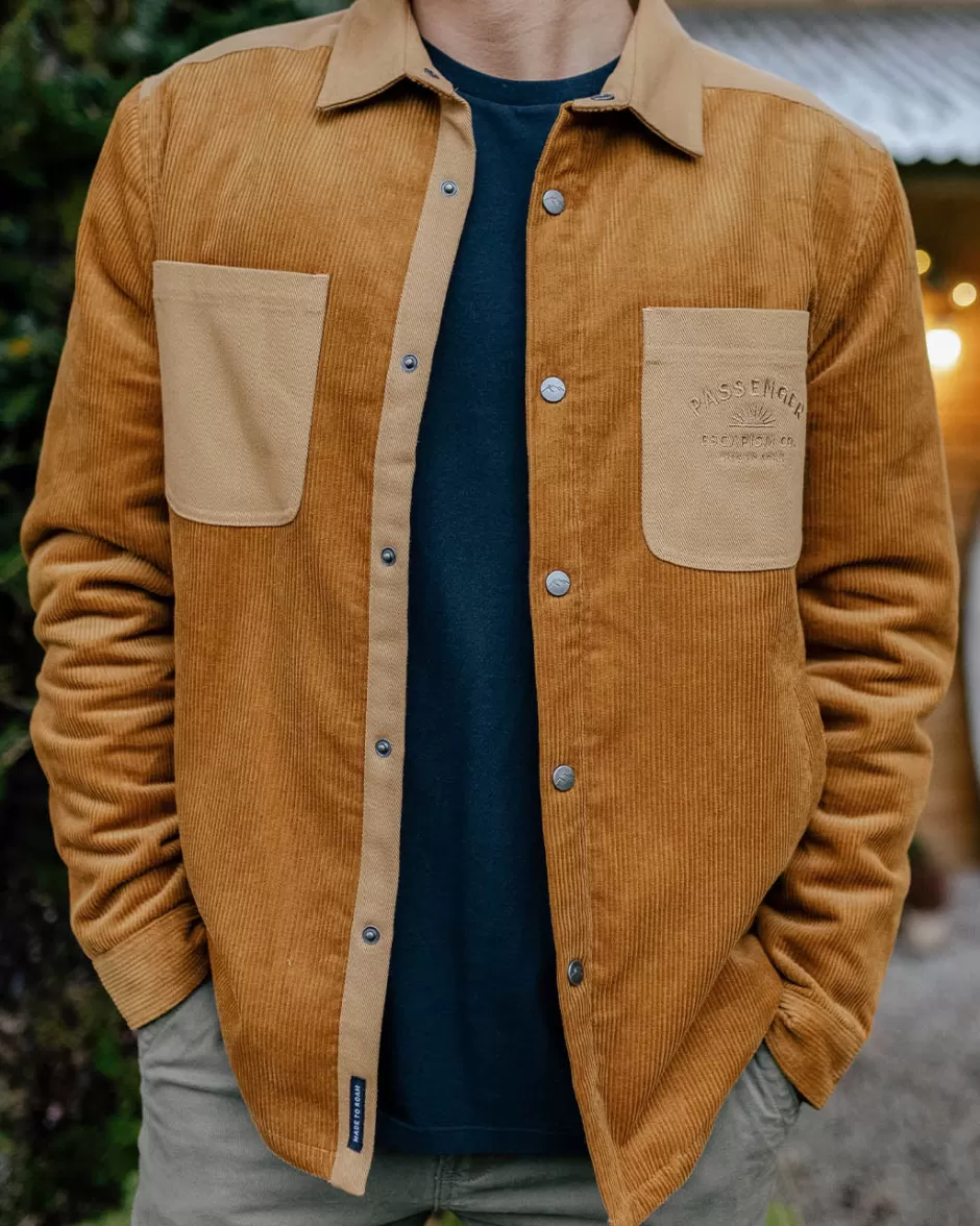 Passenger Shirts | Overshirts | Kodiak Sherpa Lined Cord Overshirt