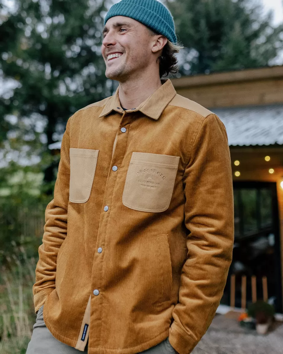 Passenger Shirts | Overshirts | Kodiak Sherpa Lined Cord Overshirt