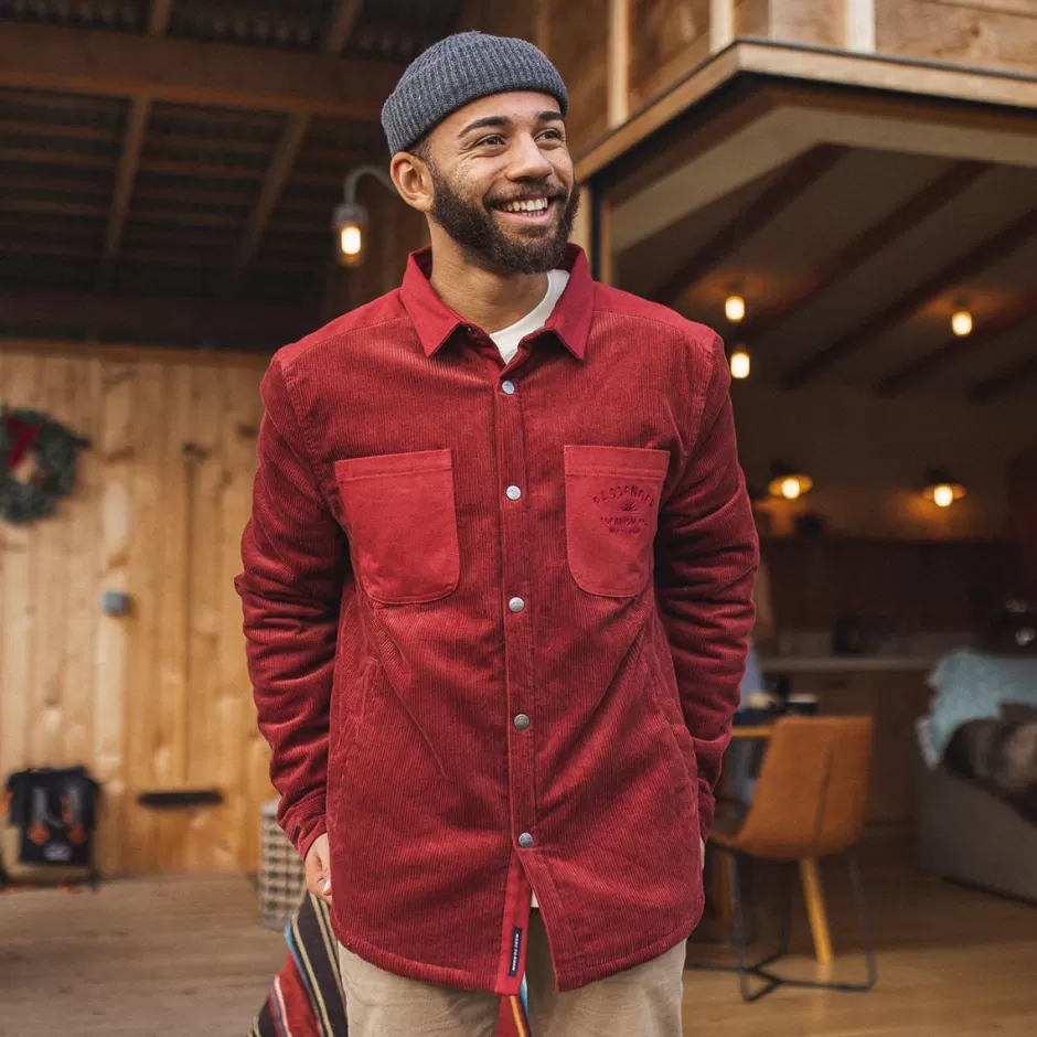 Passenger Shirts | Overshirts | Kodiak Sherpa Lined Cord Overshirt