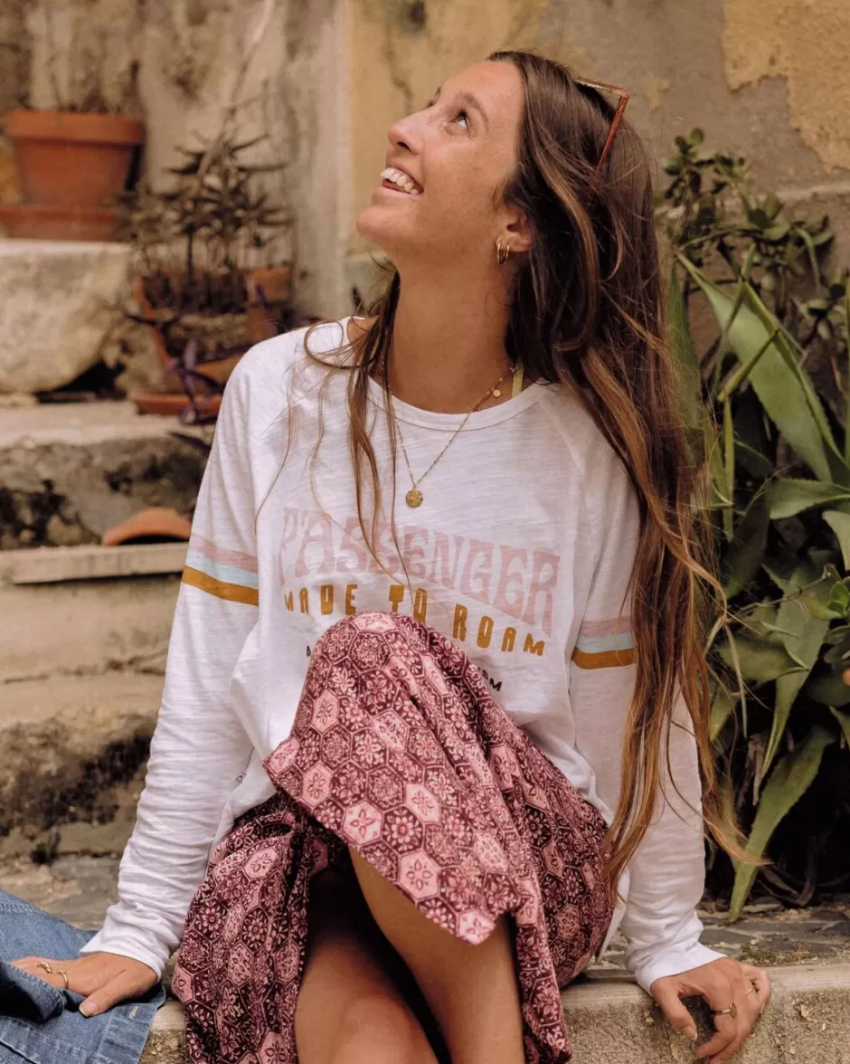 Women Passenger Tops & T-Shirts | Best Sellers | La Sarena Recycled Cotton Oversized LS T-Shirt