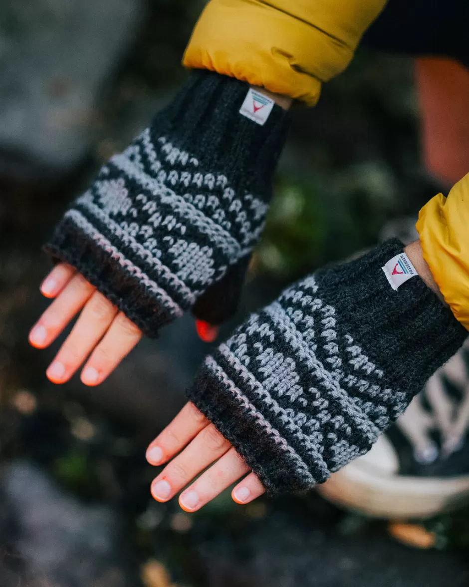 Women Passenger Gloves | Gloves | Lily Recycled Fleece Lined Fingerless Mittens