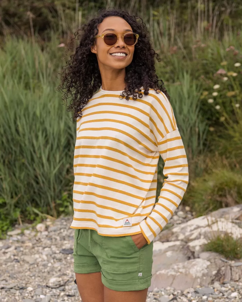 Women Passenger Tops & T-Shirts | Misty Stripe LS T-Shirt