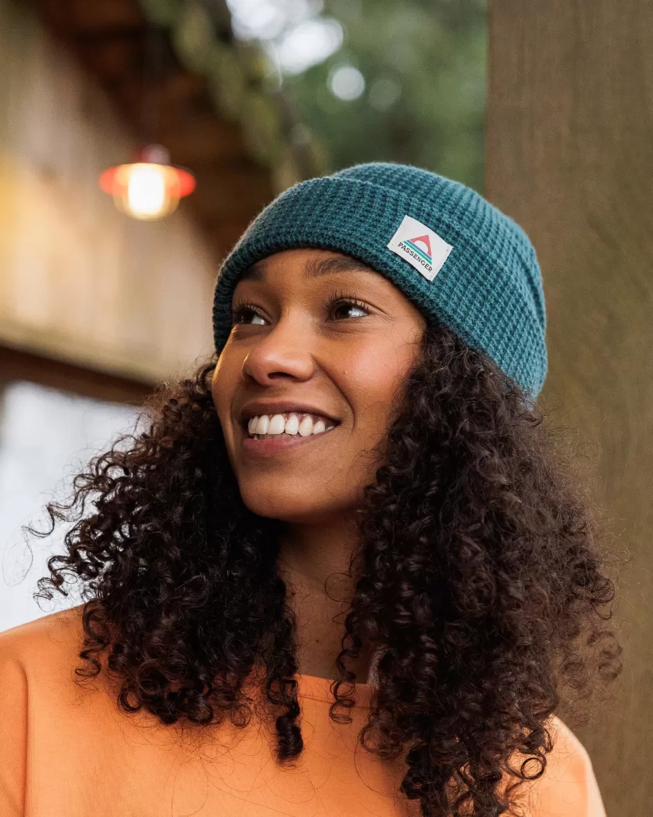 Women Passenger Accessories | Beanies | Moss Double Layer Recycled Waffle Beanie