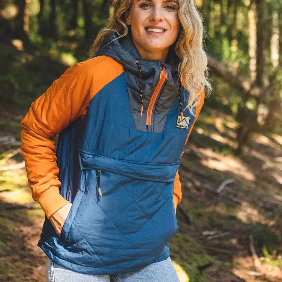 Women Passenger Water Resistant | Insulated | Ocean Recycled Insulated 1/2 Zip Jacket