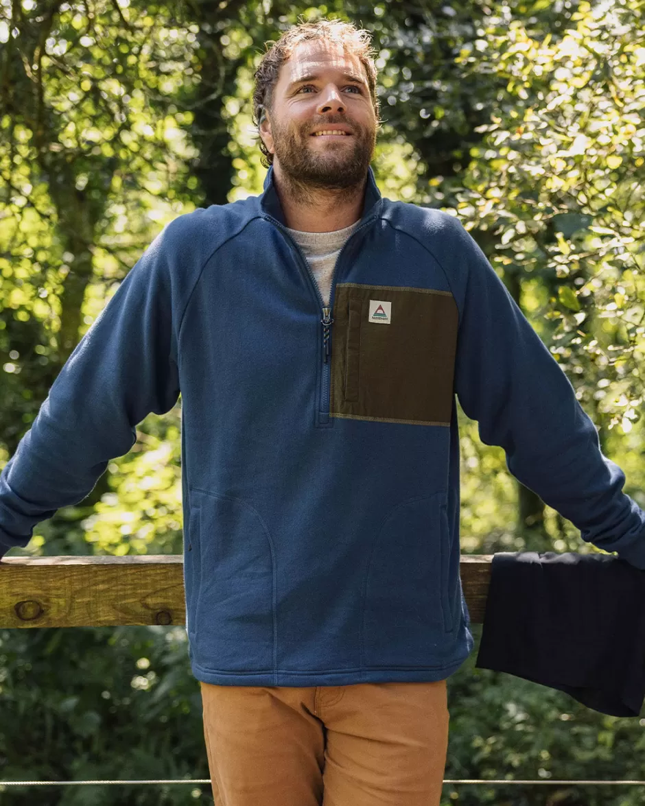 Passenger Hoodies & Sweatshirts | Men's Outlet | Offgrid 1/4 Zip Recycled Cotton Sweatshirt