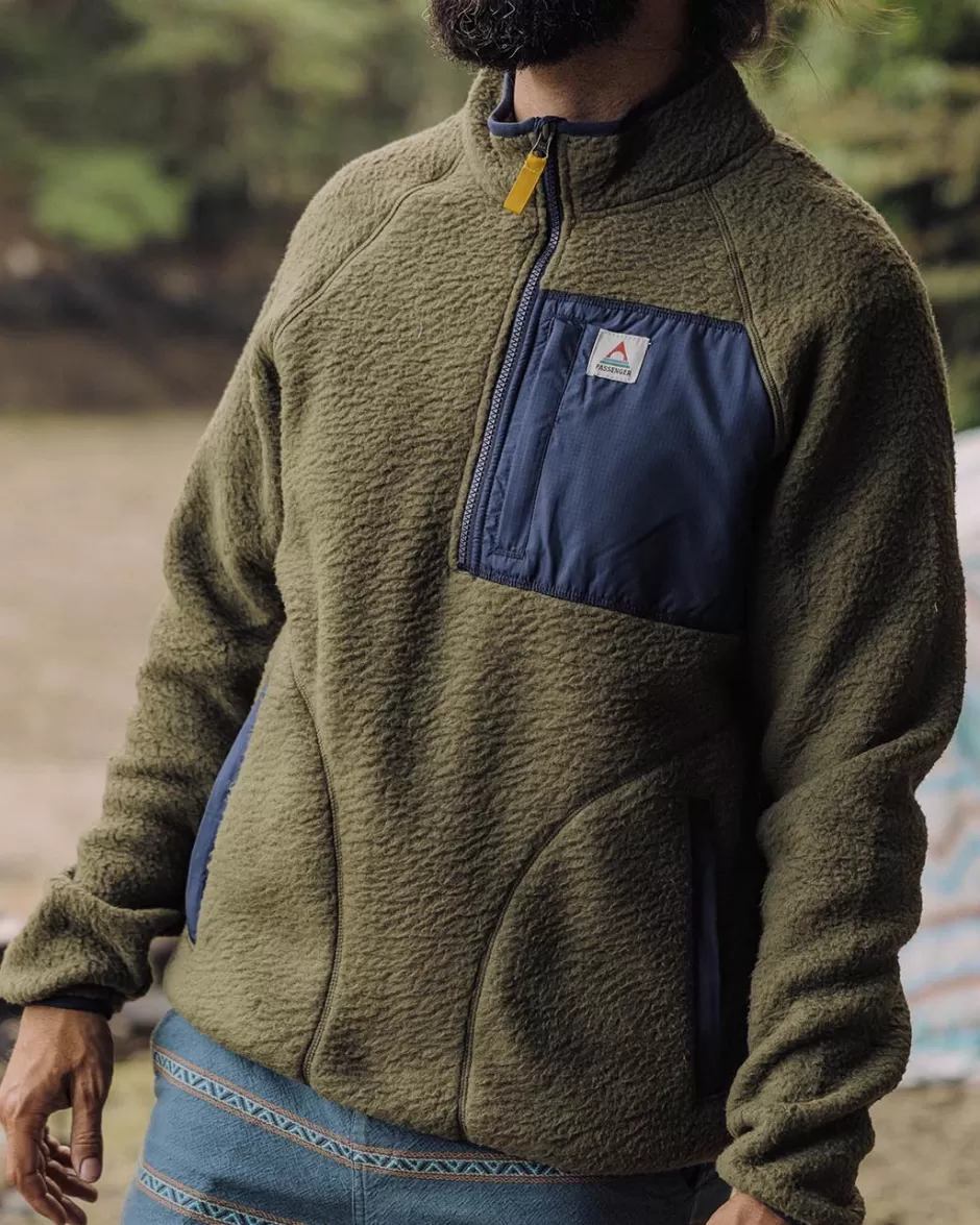 Passenger Men's Outlet | Men's | Offgrid 1/4 Zip Recycled Sherpa Fleece