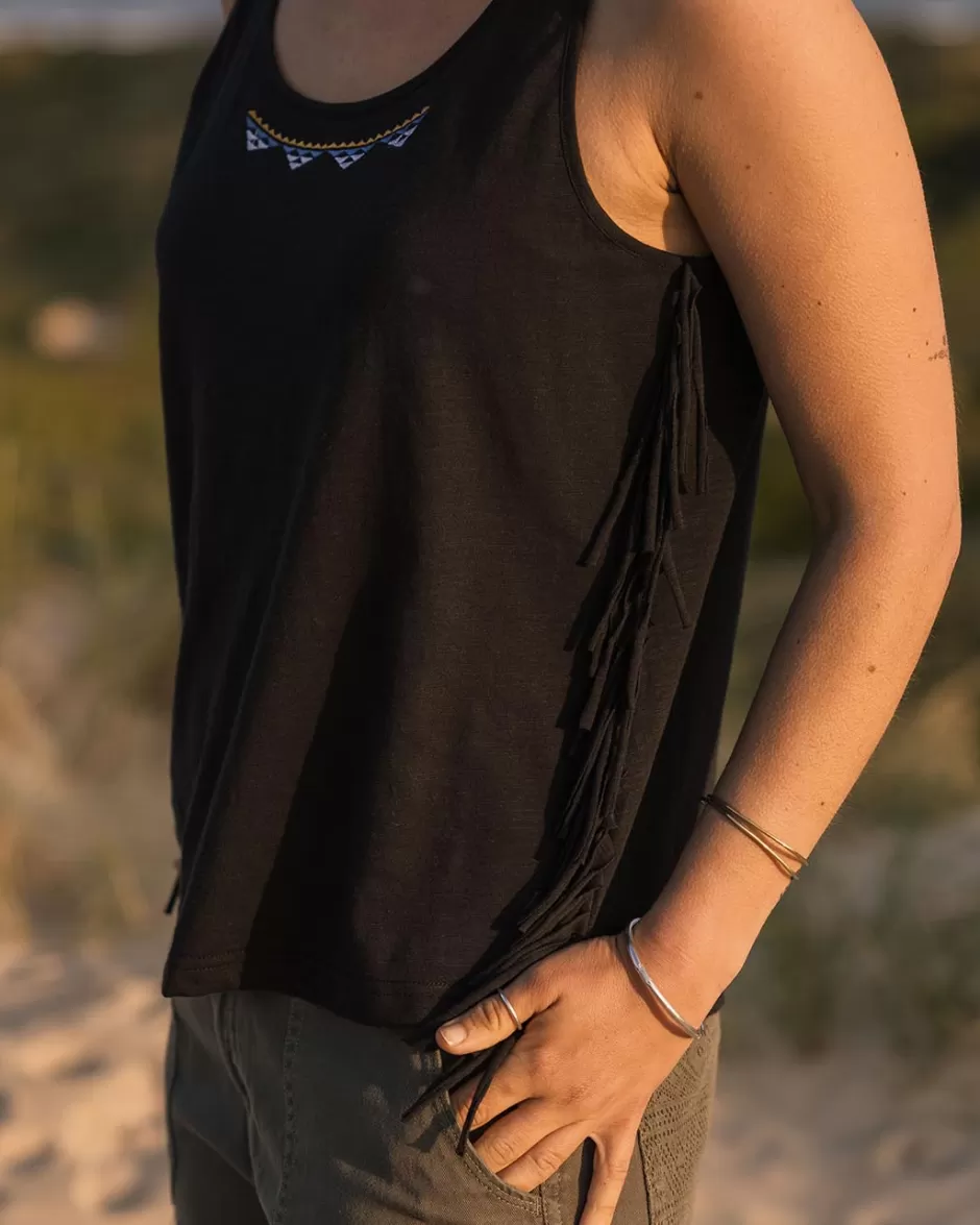 Women Passenger Tank Tops | Tops & T-Shirts | Poppy Recycled Cotton Tassel Tank Top