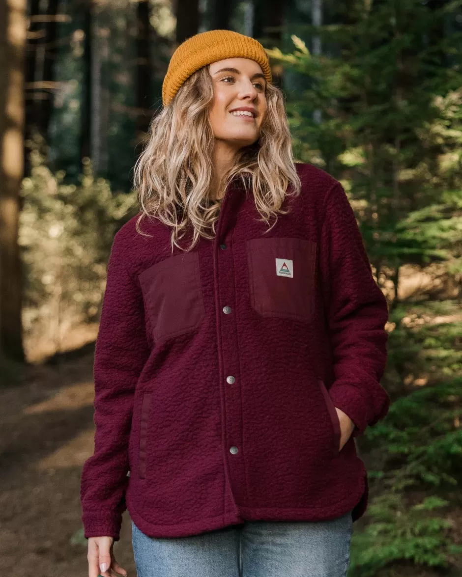 Women Passenger Shirts | Fleece | Rappel Recycled Sherpa Oversized Shirt