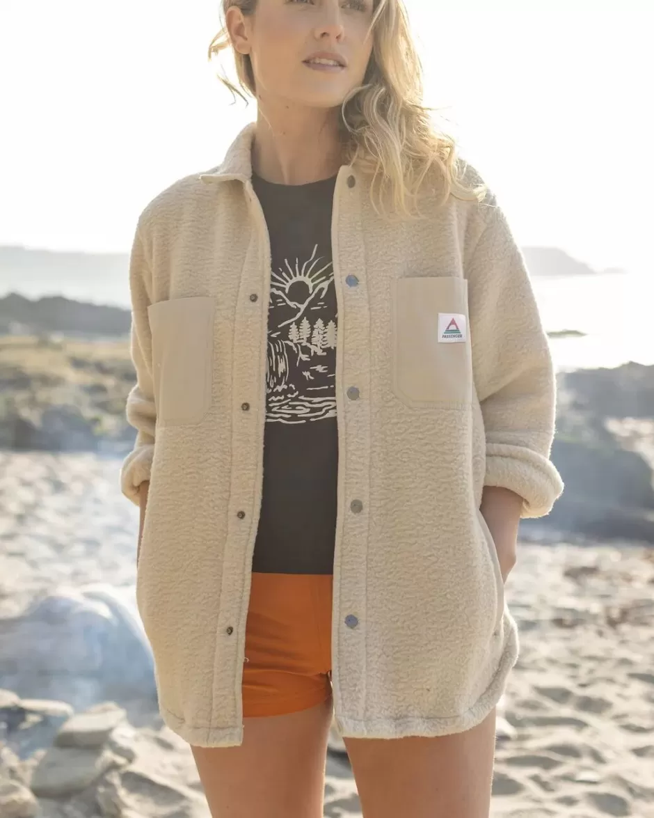 Women Passenger Shirts | Fleece | Rappel Recycled Sherpa Oversized Shirt