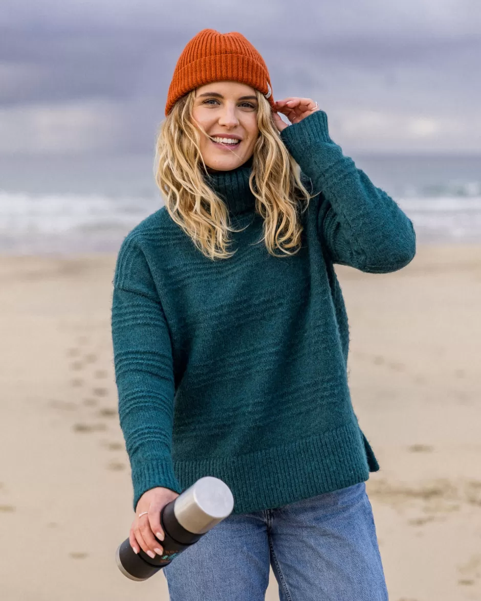 Women Passenger Knitwear | Women's Outlet | Snug Recycled Polo Neck Knitted Jumper
